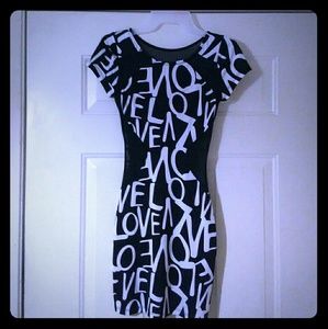 Love all Over dress bodycon